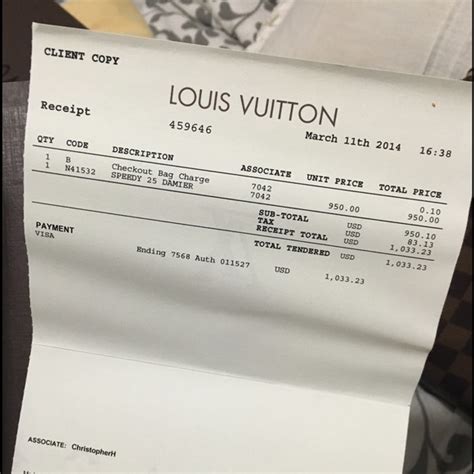 louis vuitton receipt generator|louis vuitton receipt template free.